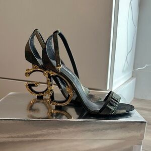 Dior Black and Gold Heels